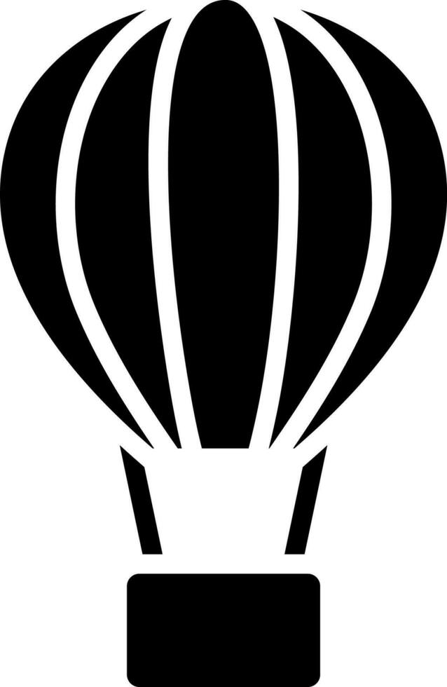 aire globo icono en plano estilo. vector