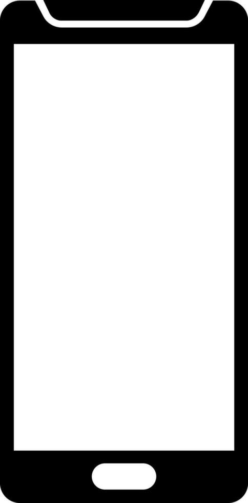 Smartphone glyph icon in flat style. vector