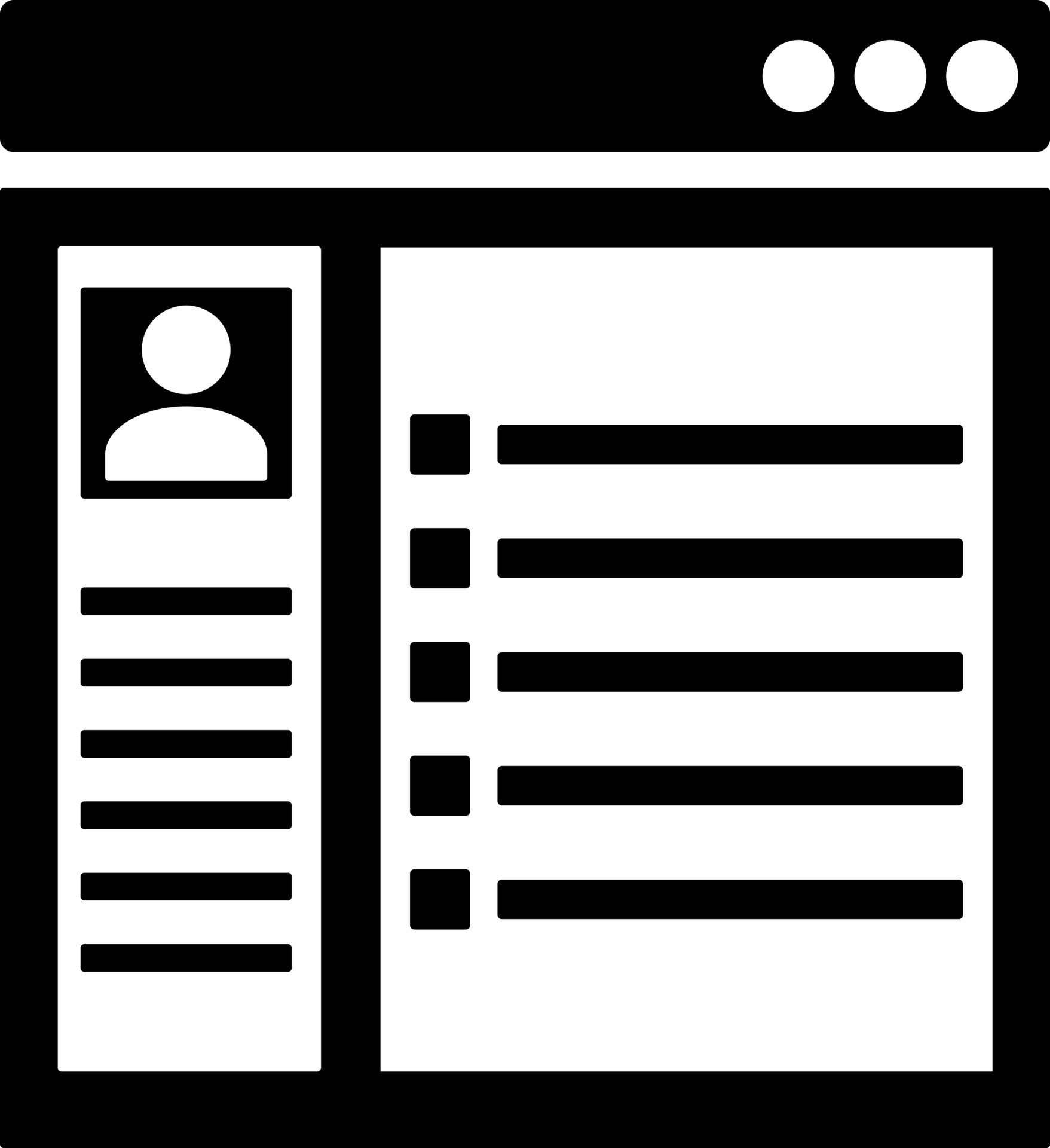 Web application user profile icon in Black and White color. 24275403