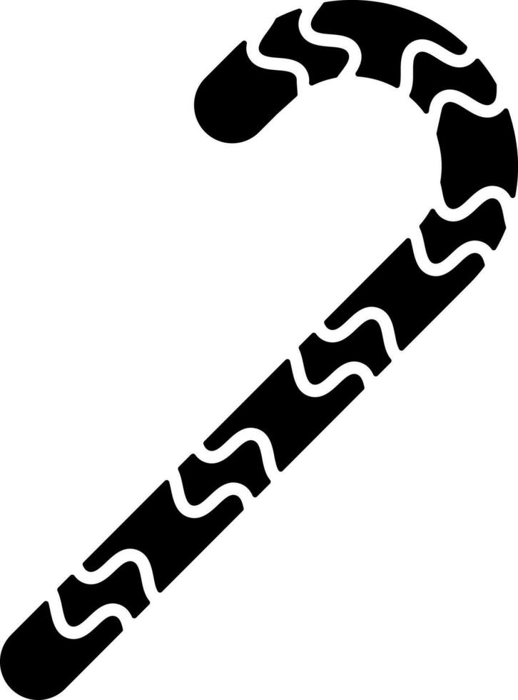 ilustración de caramelo palo glifo icono. vector