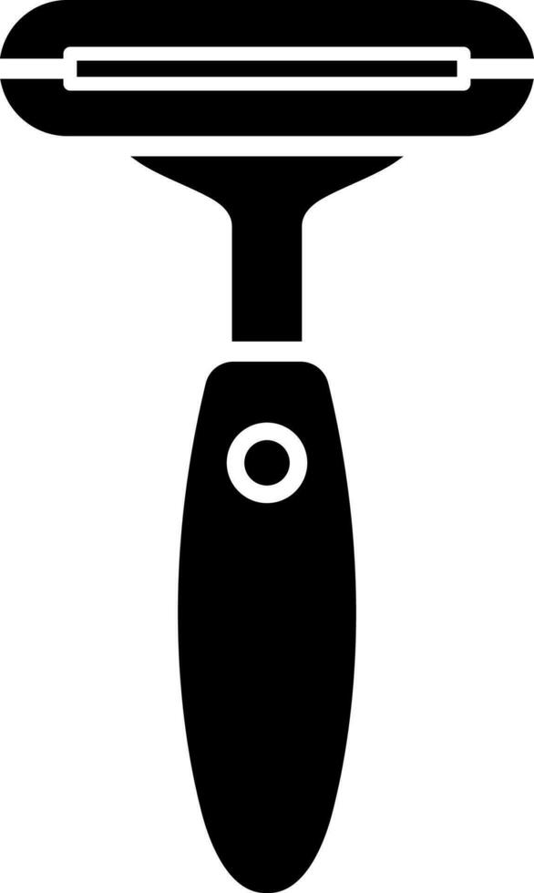 Illustration of hair razor glyph icon. vector