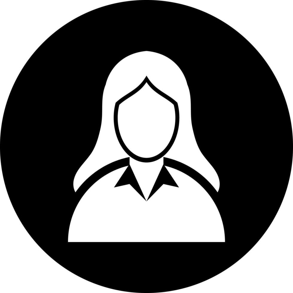 Vector illustration of woman icon.