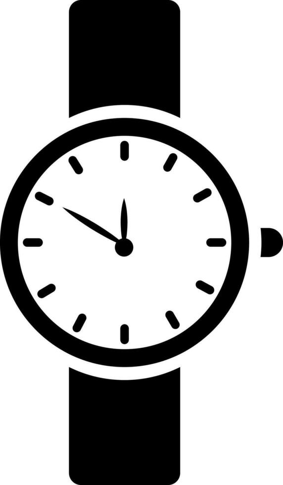 Vector illustration of wristwatch icon.