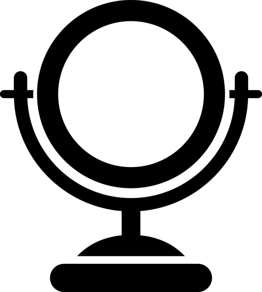 Mirror icon in Black and White color. vector