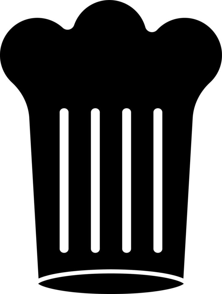 Chef hat icon in flat style. vector