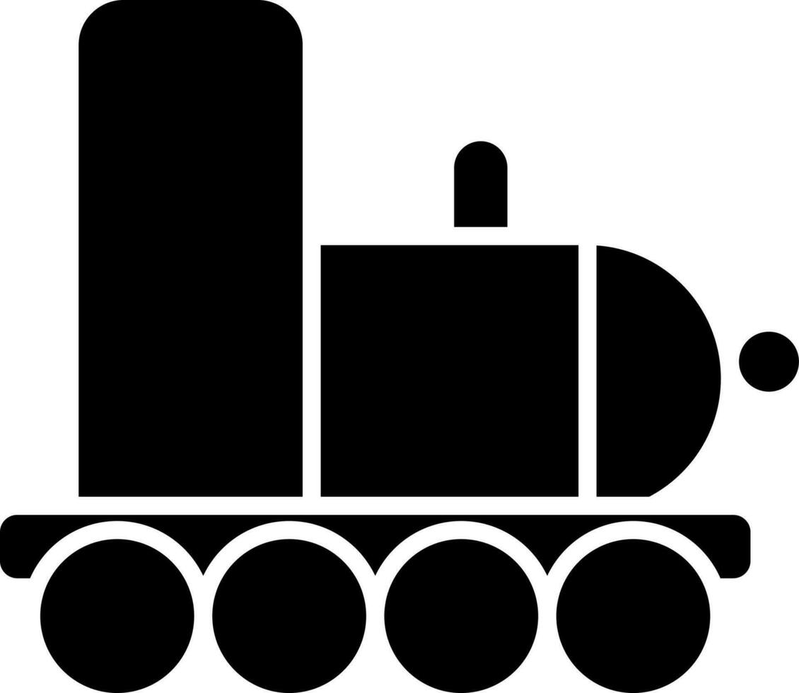 Illustration of train icon or symbol. vector