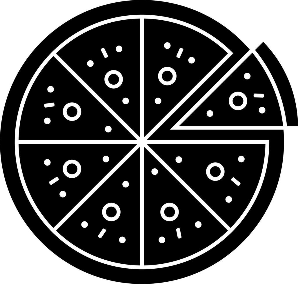 Vector illustration of pizza icon.