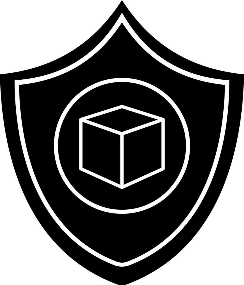 Flat style crypto server security icon. vector