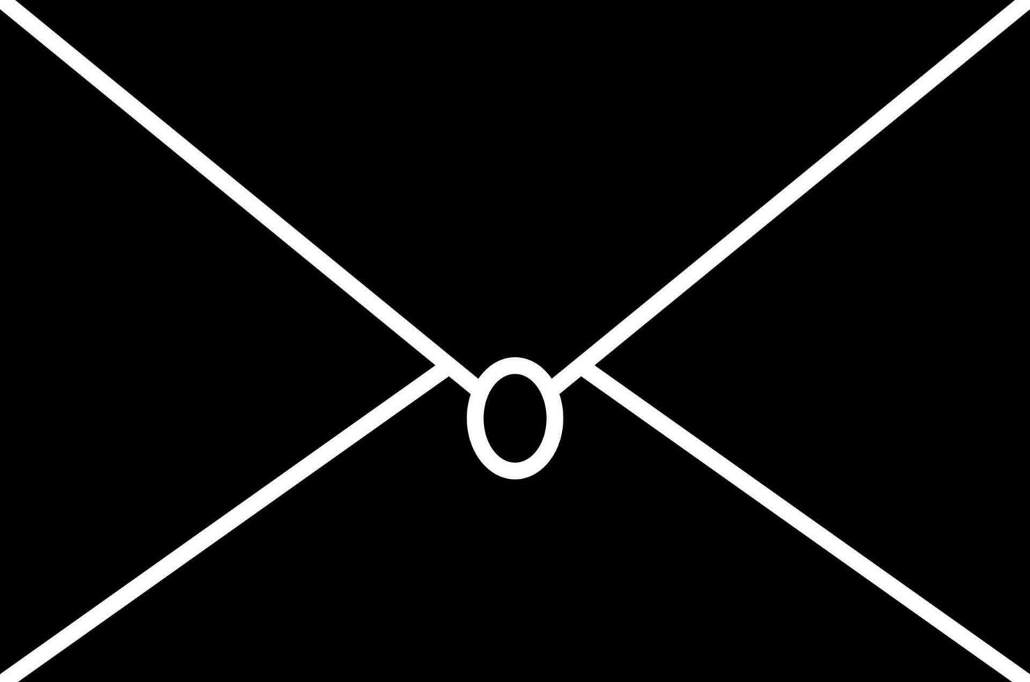 Vector sign or symbol of envelope.