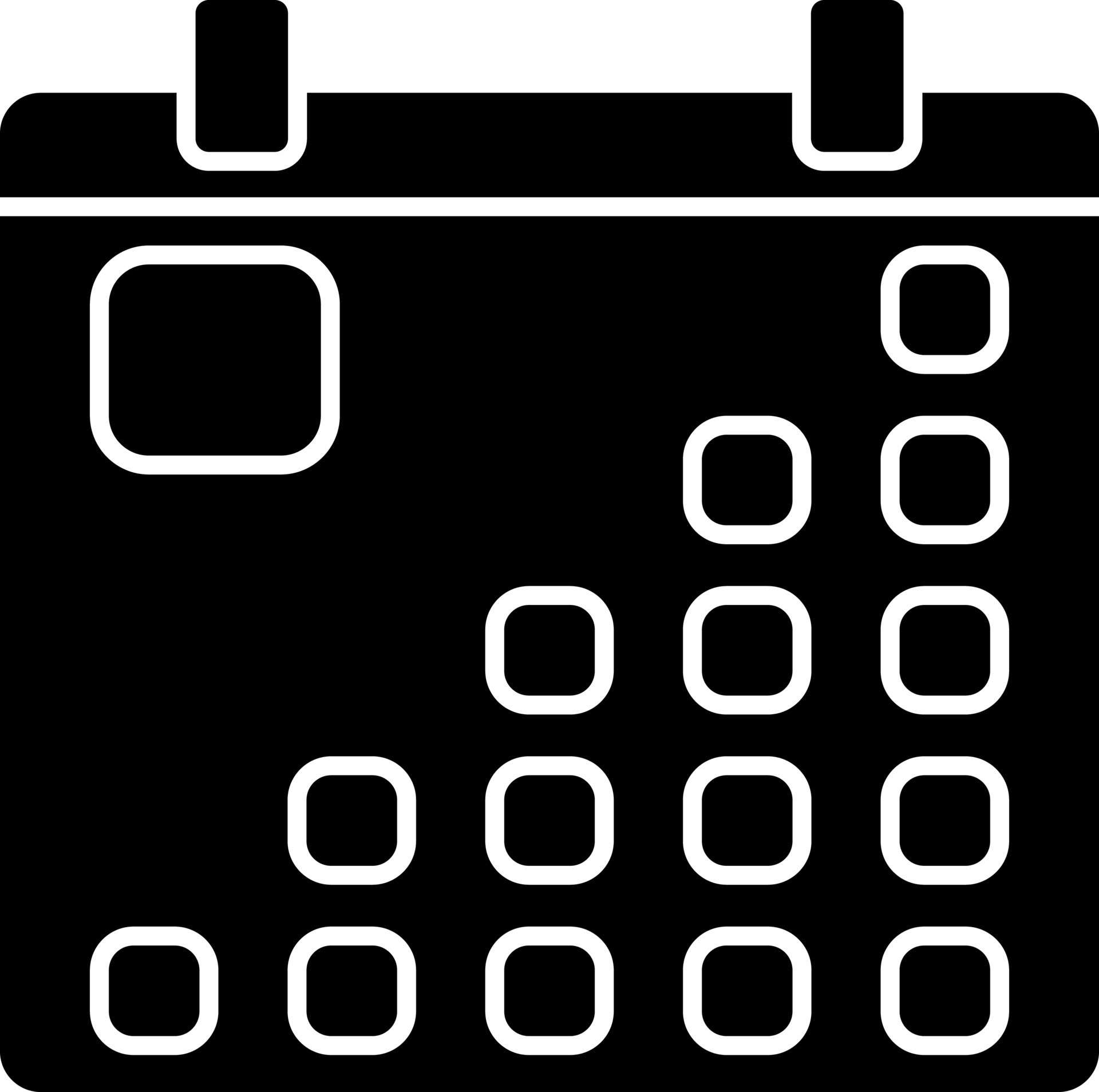 Black and White calendar icon in flat style. 24275952 Vector Art at