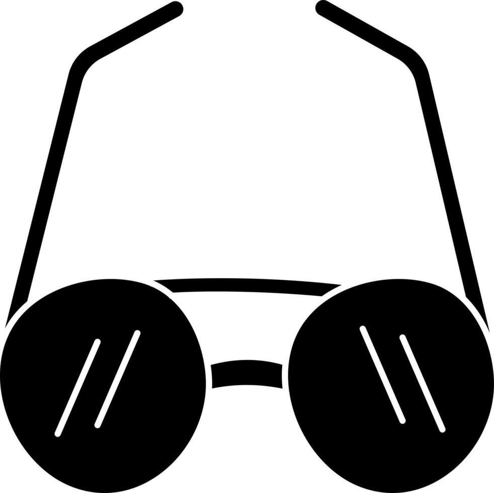 Illustration of sunglasses in Black and White color. vector