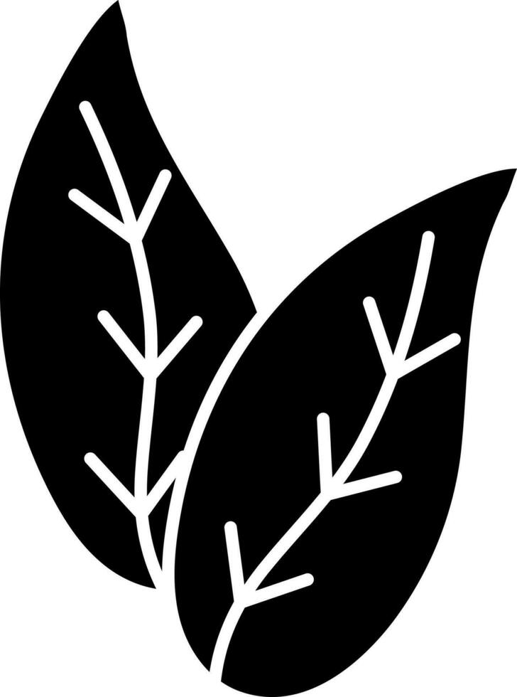 Tropical leaves icon of symbol. vector