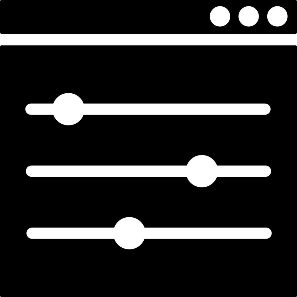 Black and White online console icon in flat style. vector