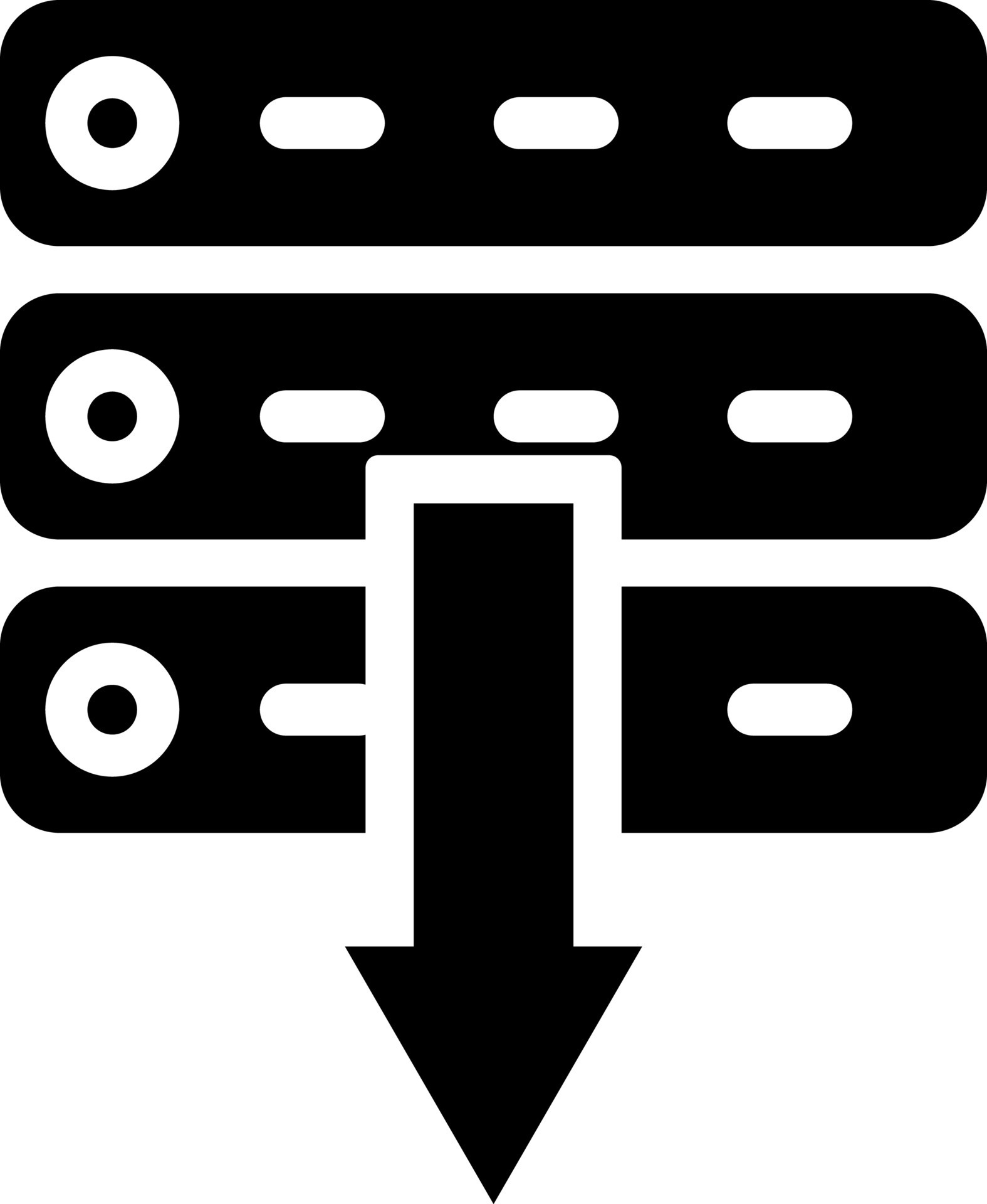 Download server icon in Black and White color. 24276057 Vector Art at ...