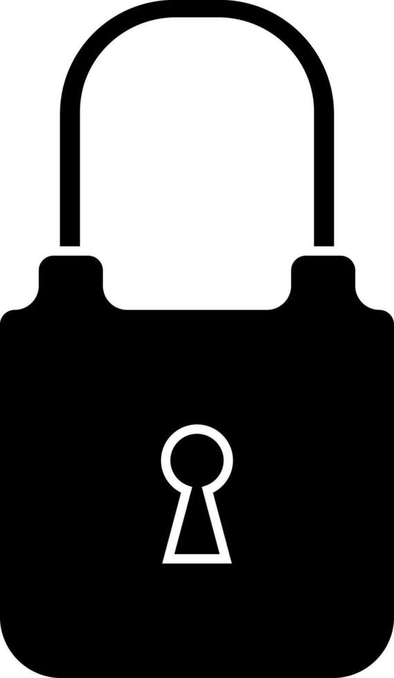 Flat style security lock icon. vector