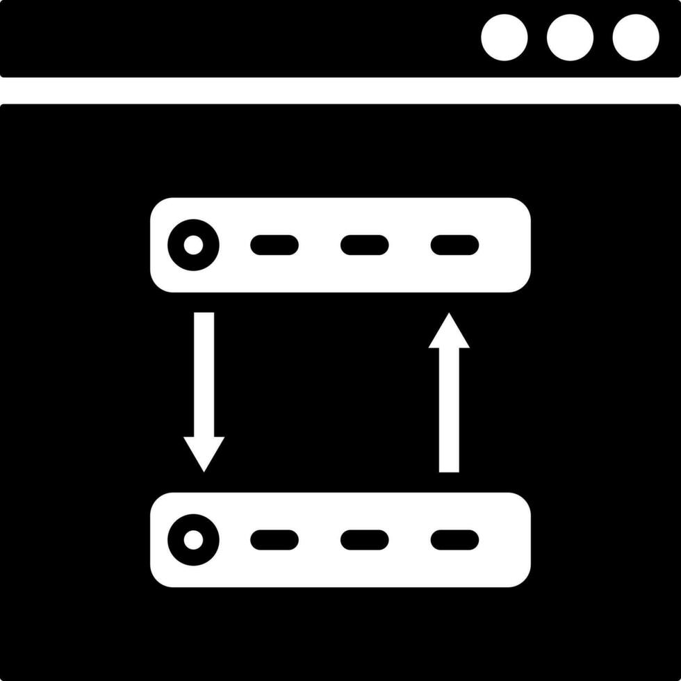 Web hosting or data transfer icon. vector