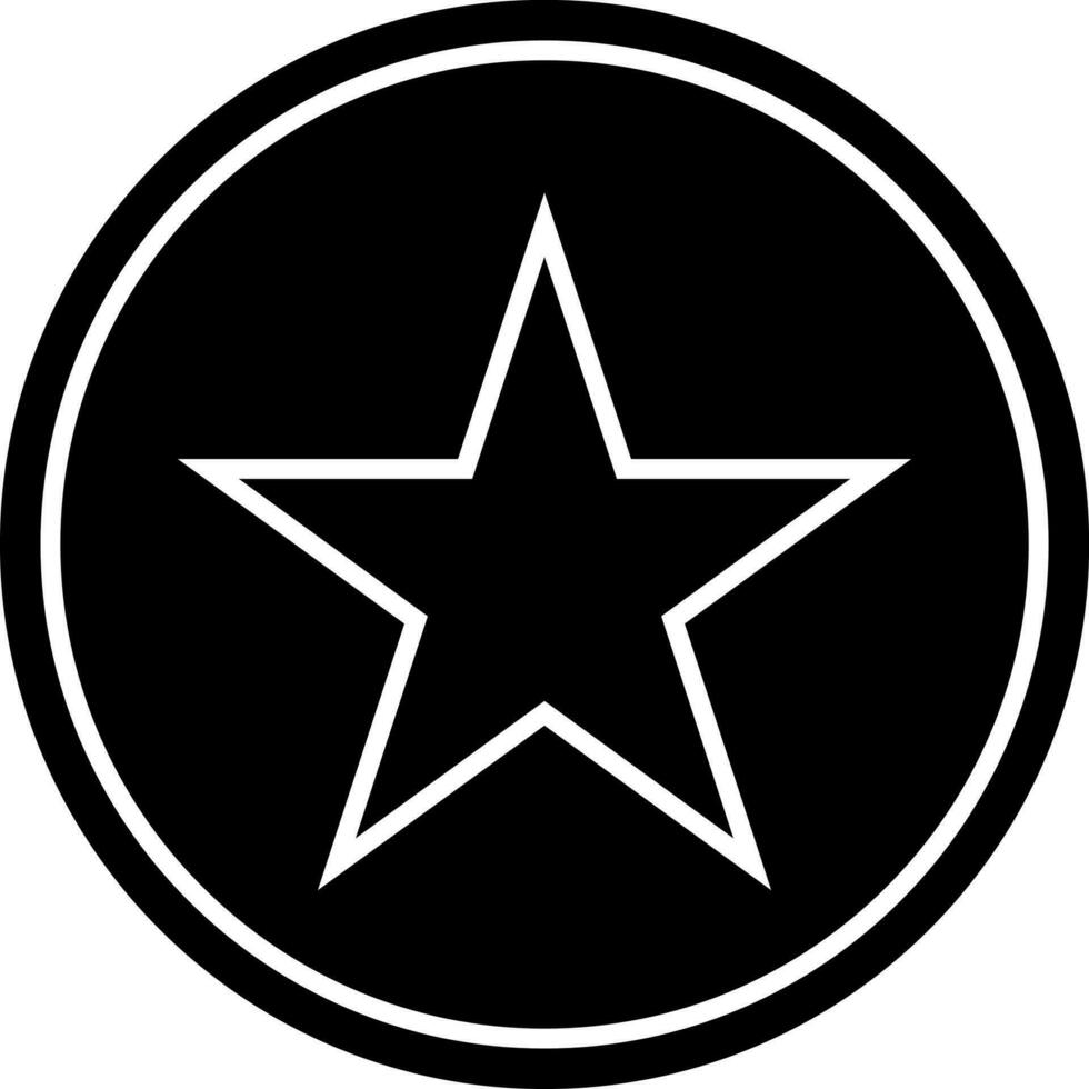 Flat style star or favorite icon. vector