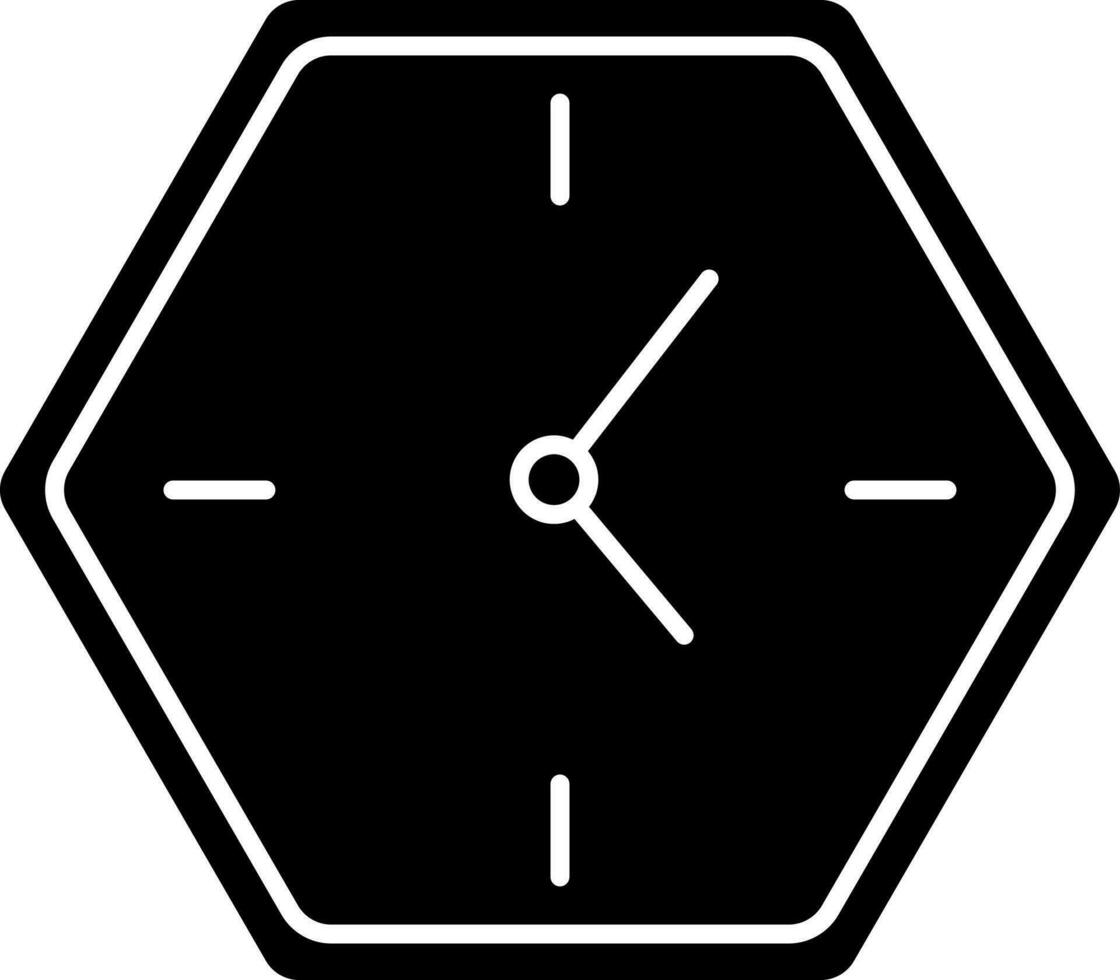 Illustration of wall clock icon. vector