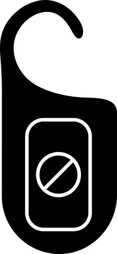 Vector illustration of do not disturb tag icon.