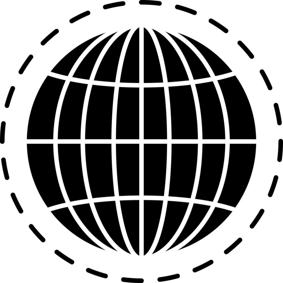 Global connection icon or symbol. vector