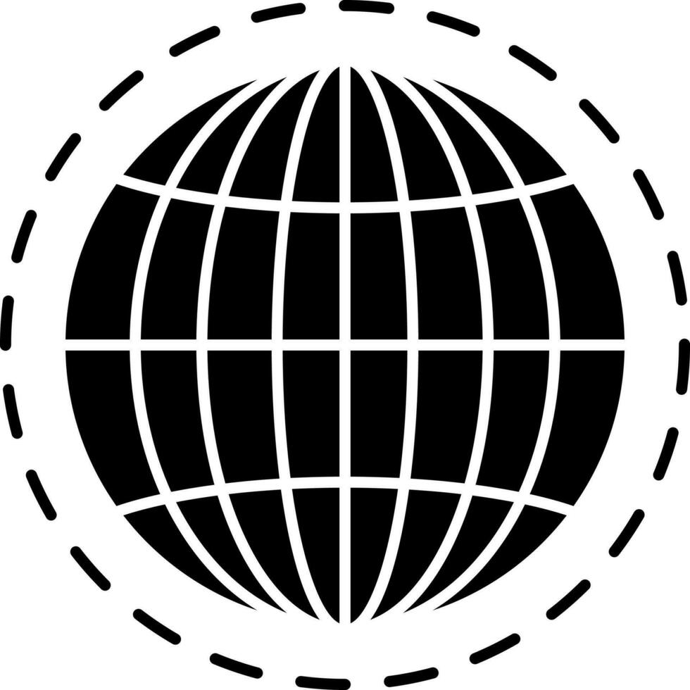 Global connection icon or symbol. vector