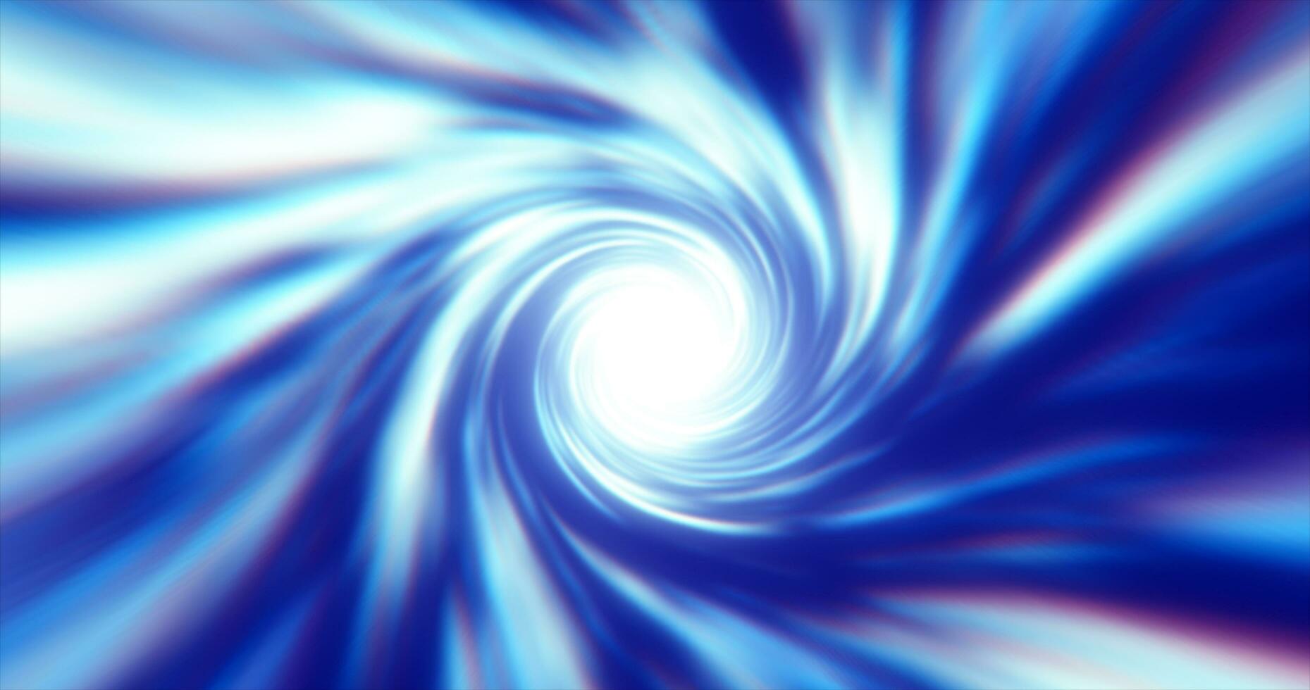 Abstract energy blue tunnel twisted swirl of cosmic hyperspace magical bright glowing futuristic hi-tech with blur and speed effect background photo