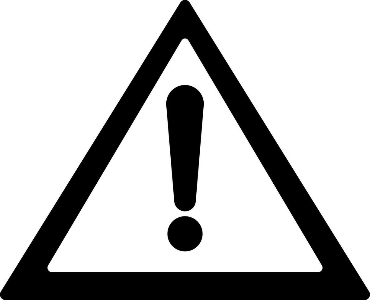 Illustration of danger or caution sign. vector