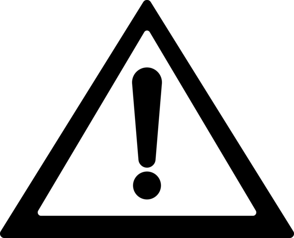 Illustration of danger or caution sign. vector