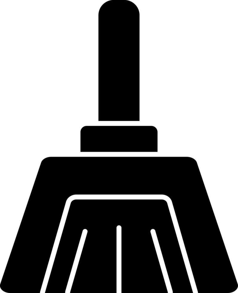 Glyph dustpan icon or symbol in flat style. vector