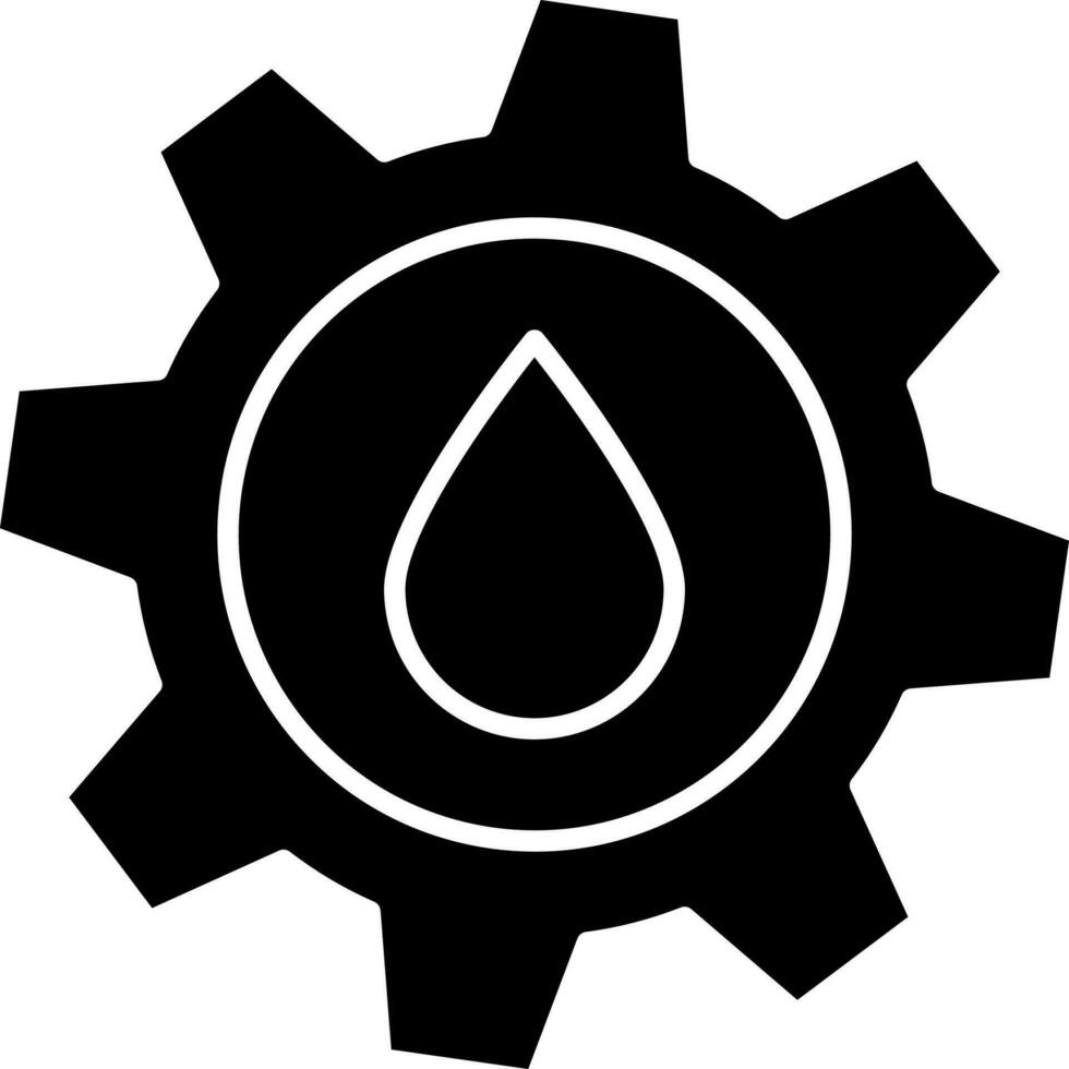 Isolated cogwheel icon or symbol. vector