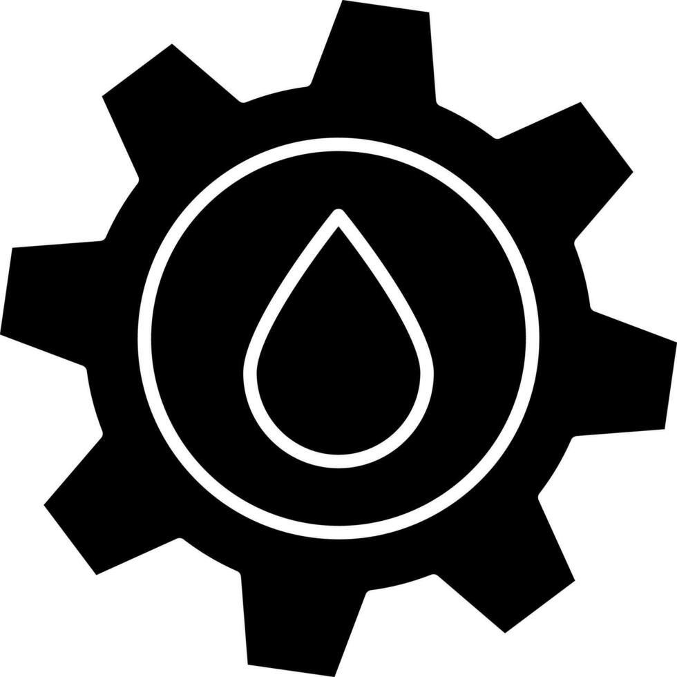 Isolated cogwheel icon or symbol. vector