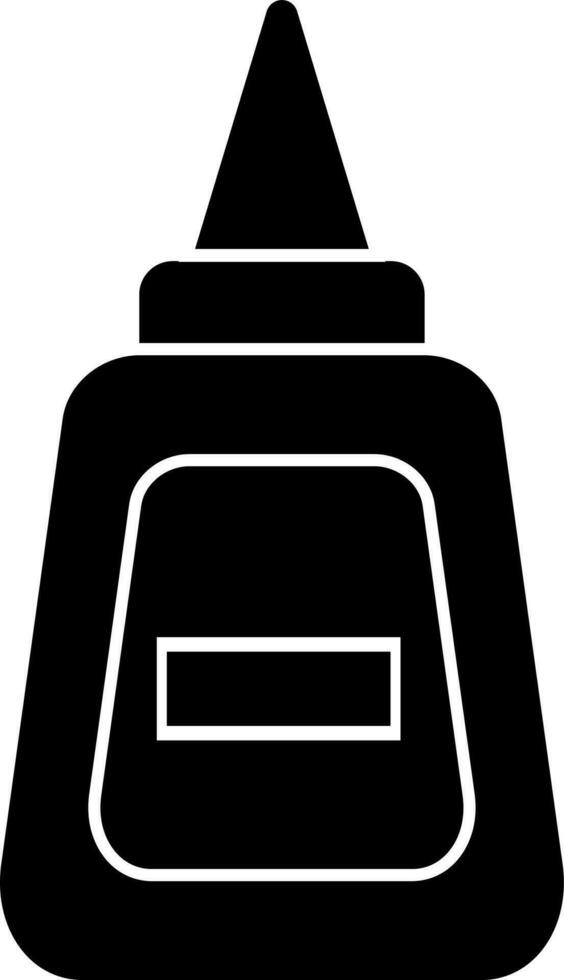 Glue bottle glyph icon or symbol. vector