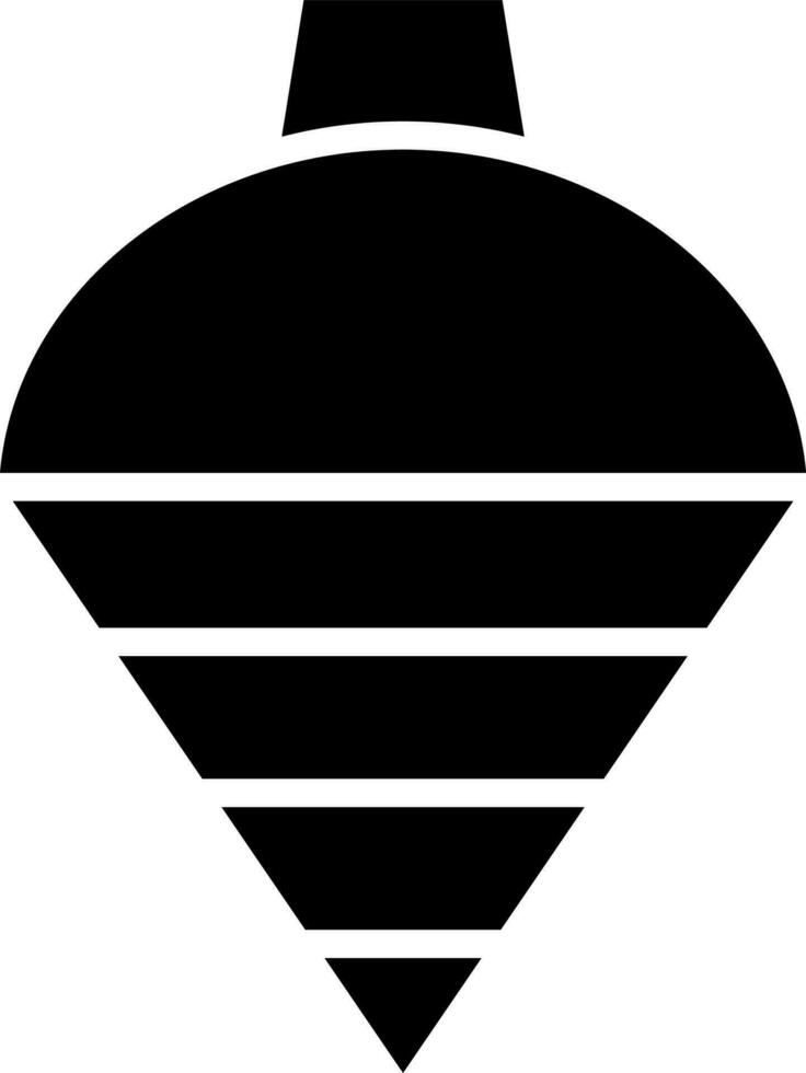 Vector illustration of spinning top.
