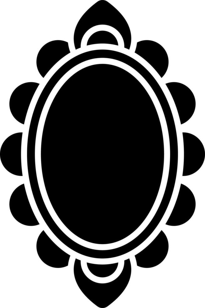 Illustration of mirror icon or symbol. vector