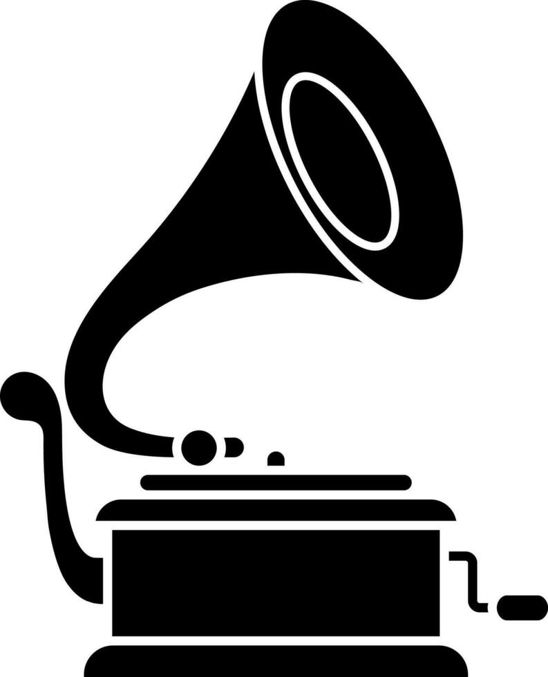 Gramophone icon or symbol. vector