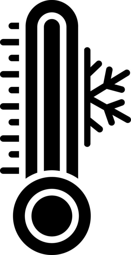 Winter temperature icon or symbol. vector