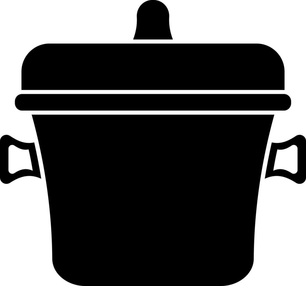 Hot pot icon or symbol in flat style. vector
