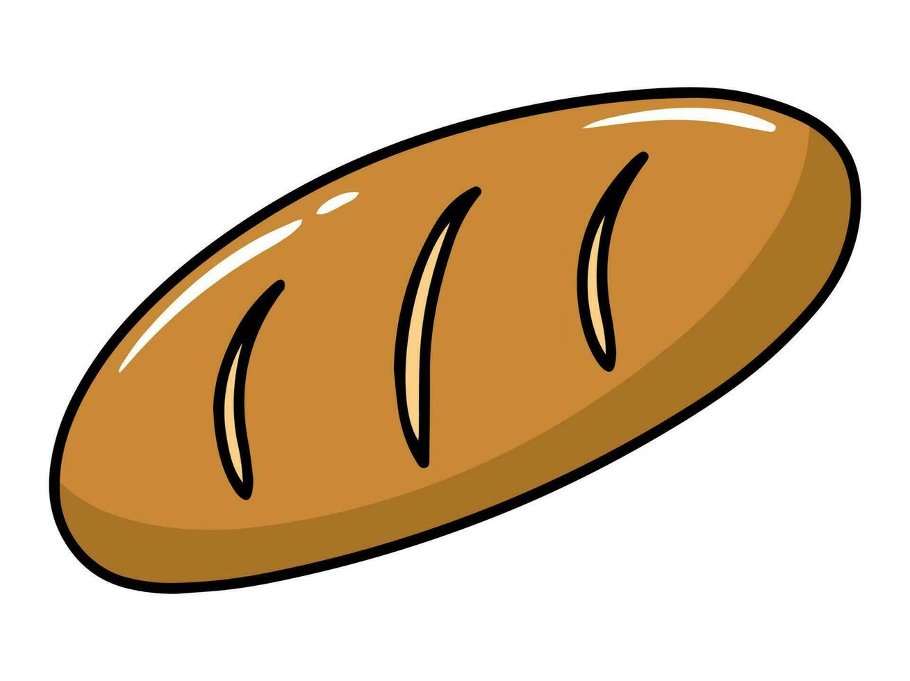 un pan rápido comida clipart ilustración vector