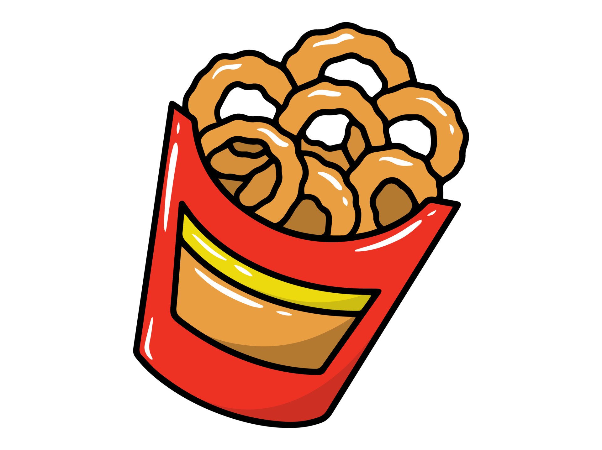 Onion Ring Clip Art Illustration 24277052 Vector Art at Vecteezy