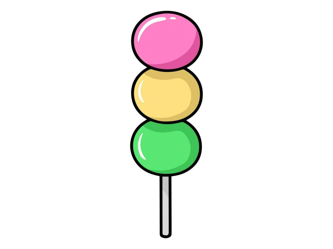 Dango stick Clip Art Illustration vector