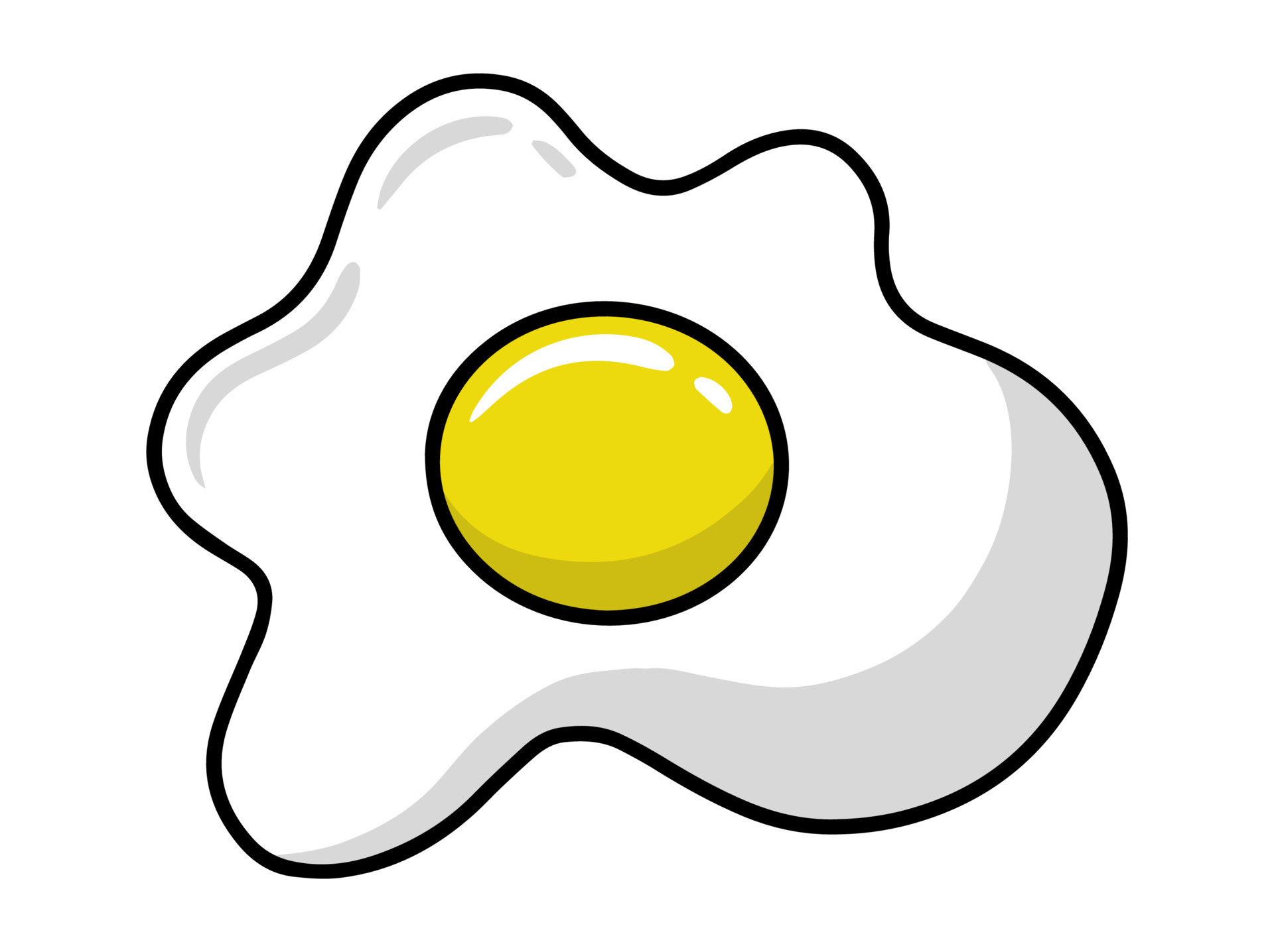 Egg Sunny Side Up Clip Art at  - vector clip art online, royalty  free & public domain