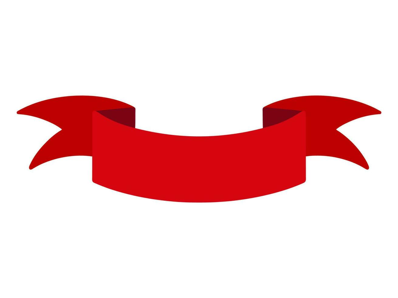 Retro Red Ribbon Banner design element vector