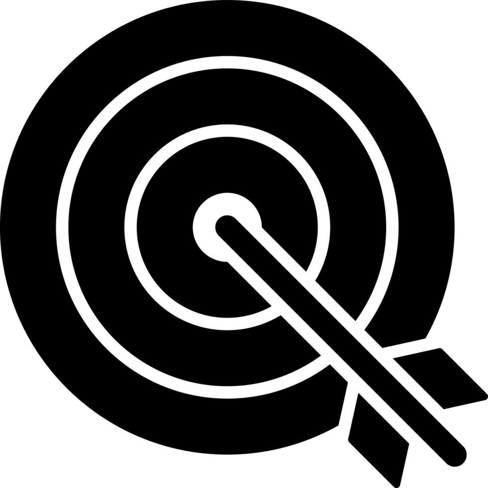 Dartboard icon in flat style. vector