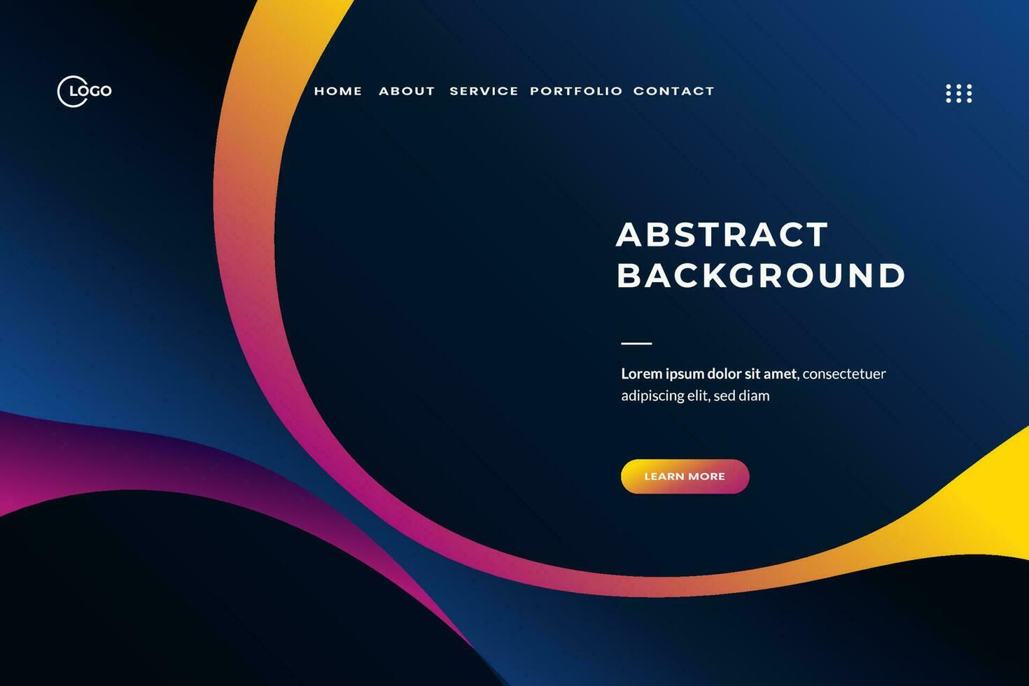 Abstract Geometric Waves UI UX Background This vibrant and dynamic backdrop features a stunning combination of abstract geometric waves. Perfect for modern and futuristic designs vector