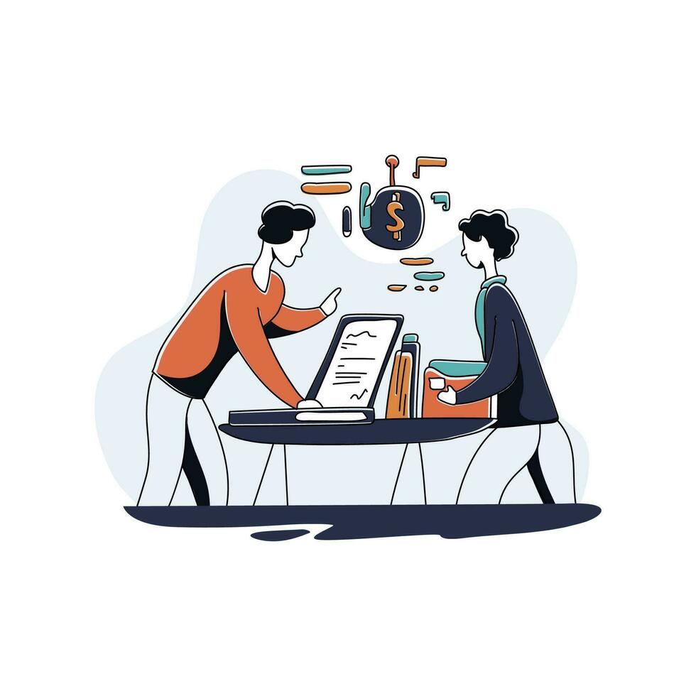 Entrepreneurship in Education illustration showcasing the integration of entrepreneurship in academic institutions, with students developing business ideas and engaging in entrepreneurial activities vector