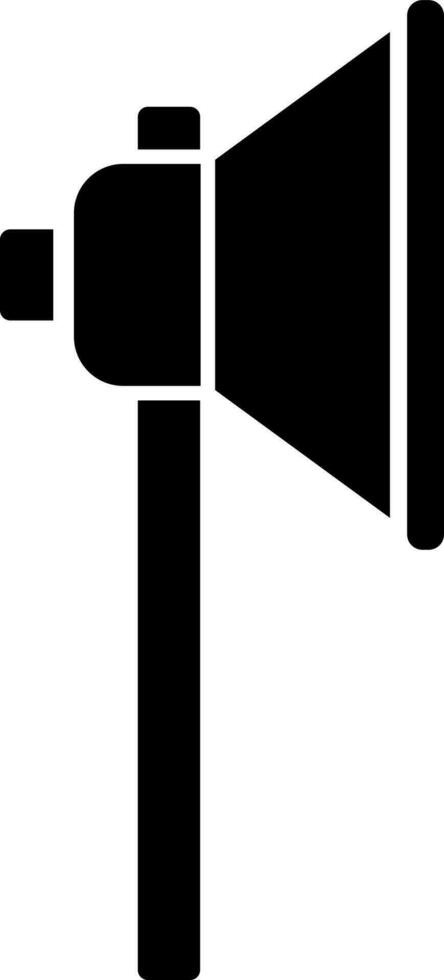 ilustración de megáfono icono en negro y blanco color. vector