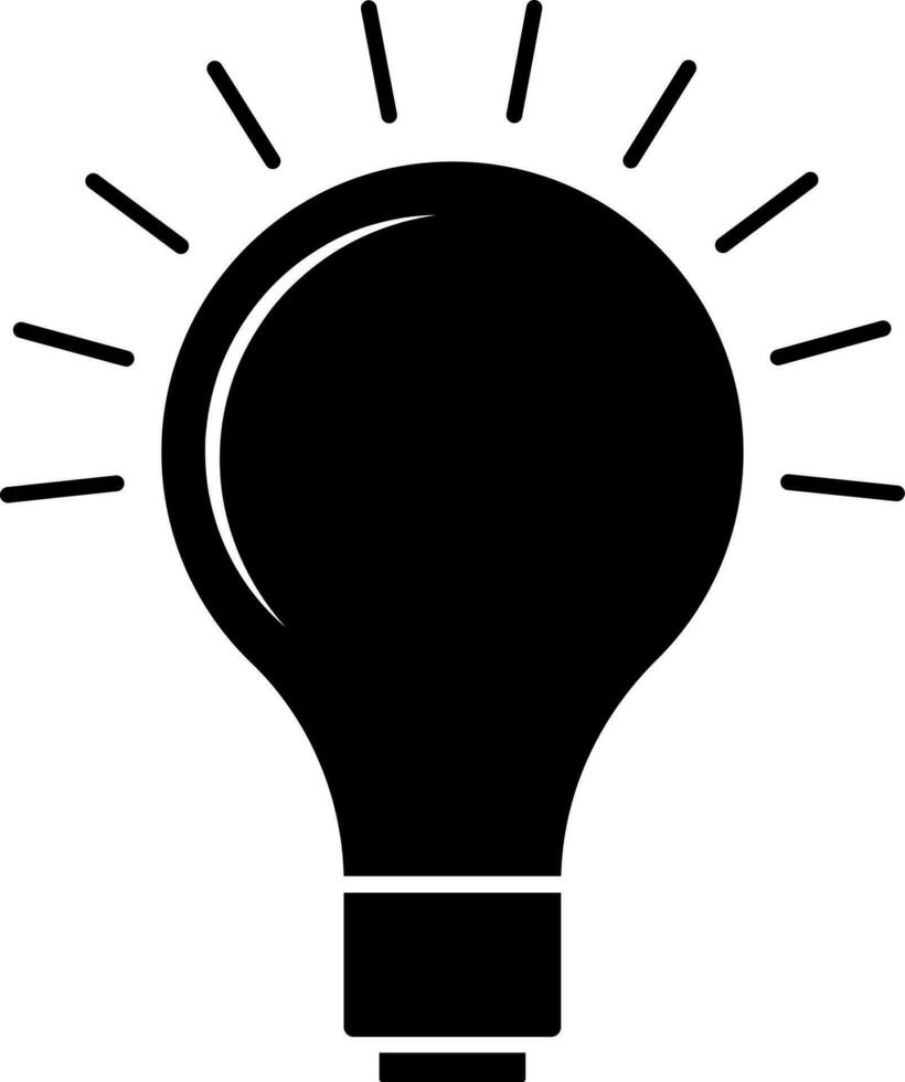 Electric bulb icon for idea concept. vector