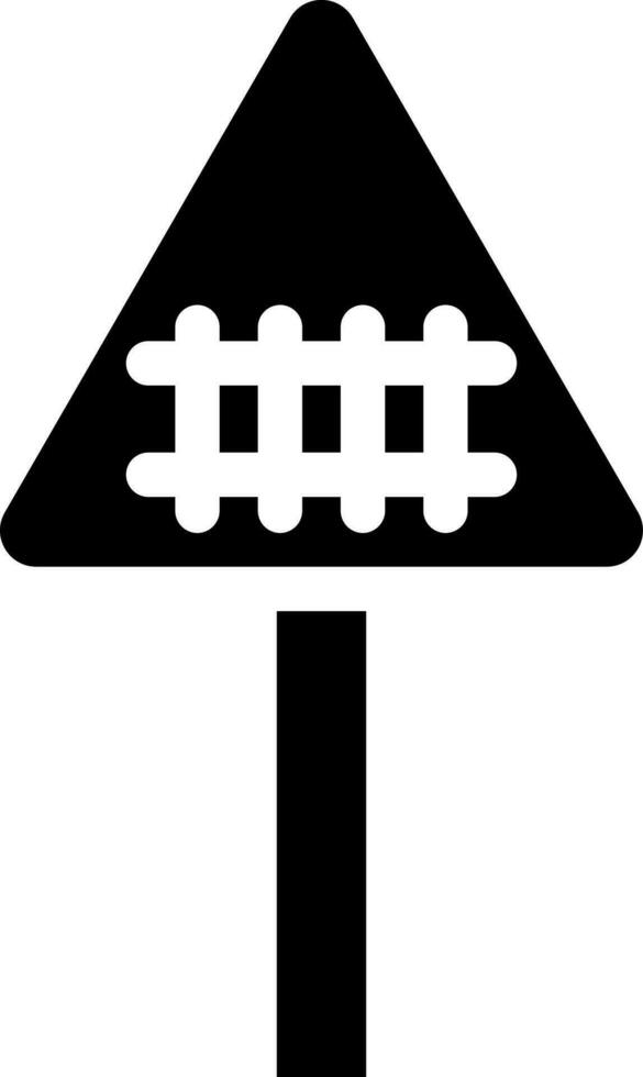 ilustración de ferrocarril firmar tablero icono. vector