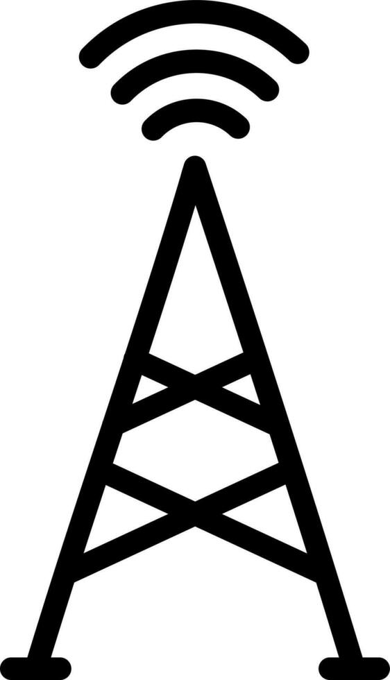 Vector illustration of signal tower icon.