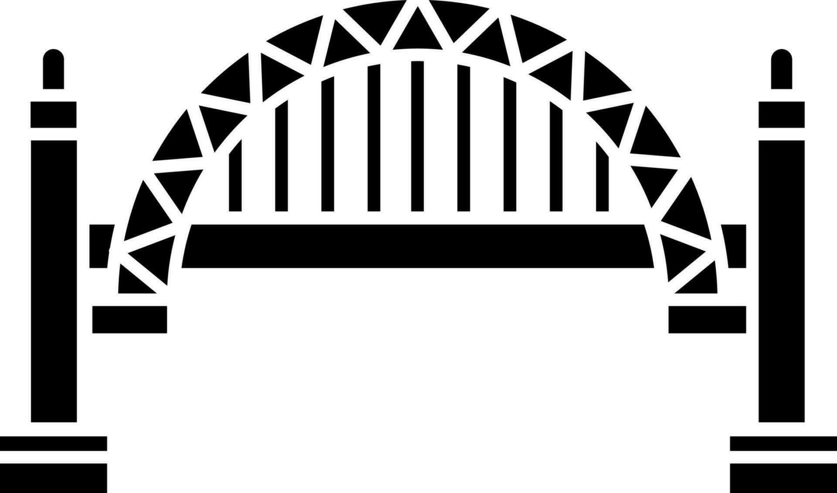 Sydney harbour bridge icon. vector